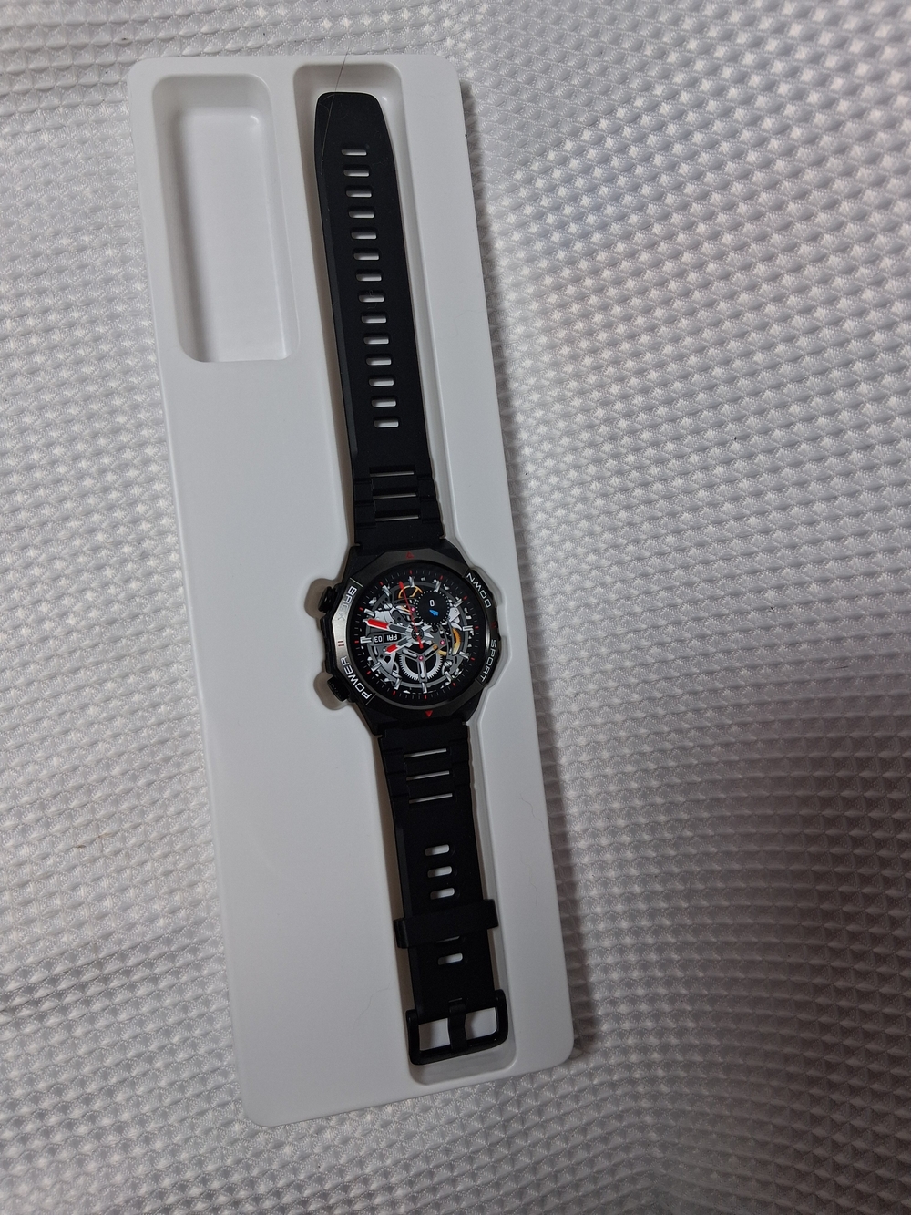 Black Smartwatch with Skeleton Dial - Unbranded